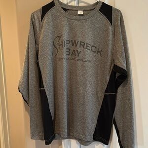Men’s Long Sleeve T-shirt Size Medium 
Shipwreck Bay Bar on Castle Rock Lake WI